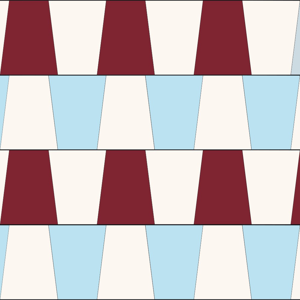 Trapezium Rosso&Celeste
